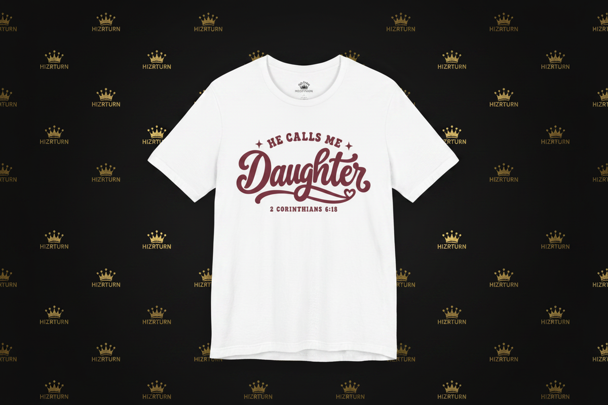 He Calls Me Daughter — Repeating Logo Background