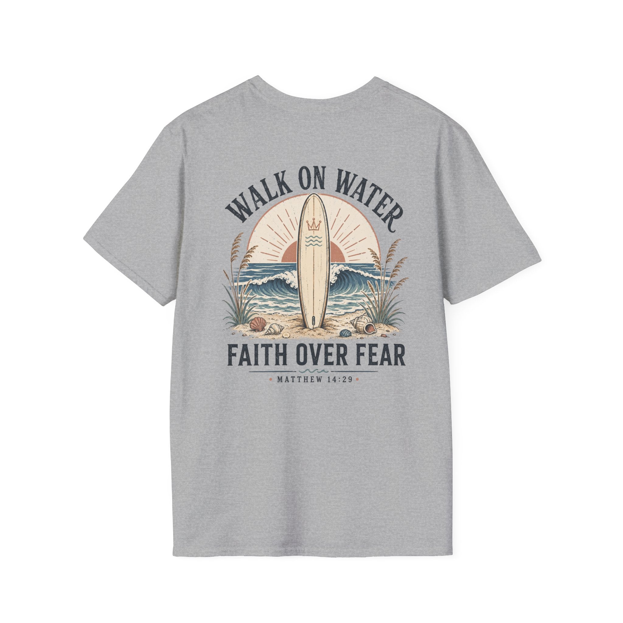 Walk On Water T-Shirt — Faith Over Fear Surf Graphic Tee