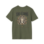The King Is Coming T-Shirt — Crowned Lion Faith Graphic Tee