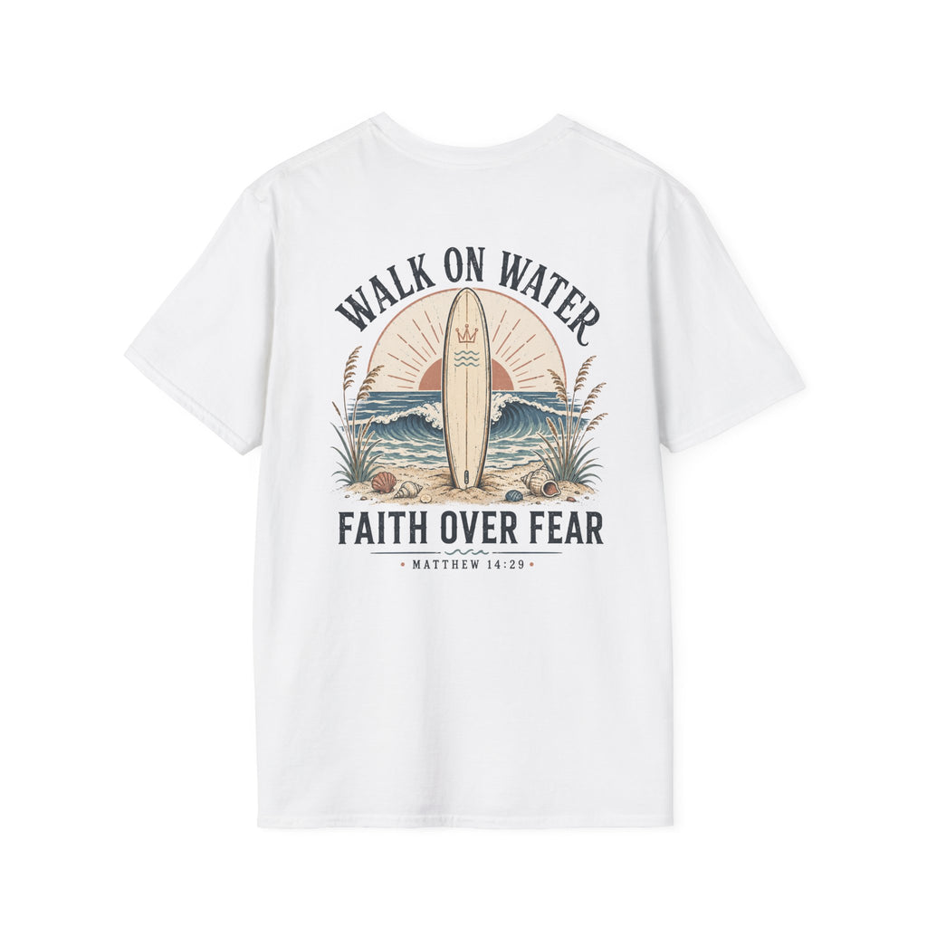 Walk On Water T-Shirt — Faith Over Fear Surf Graphic Tee
