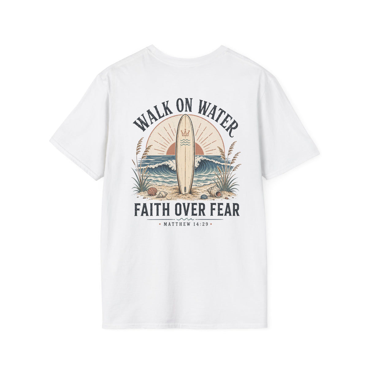 Walk On Water T-Shirt — Faith Over Fear Surf Graphic Tee