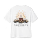 Drop Shoulder Premium Tee — "Worthy Is The King"