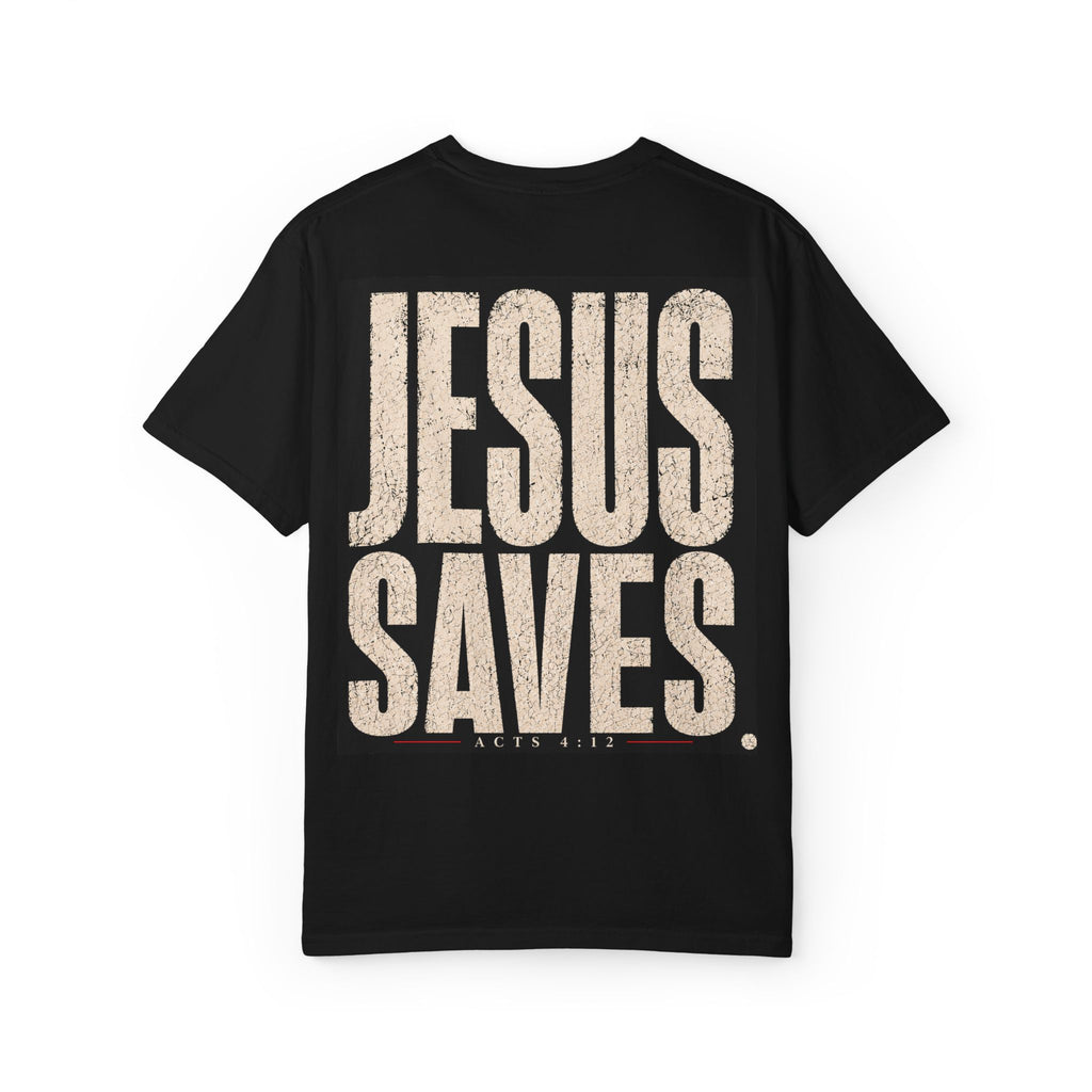 Jesus Saves T‑Shirt — Crown of Thorns Portrait Christian Tee