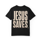 Jesus Saves T‑Shirt — Crown of Thorns Portrait Christian Tee