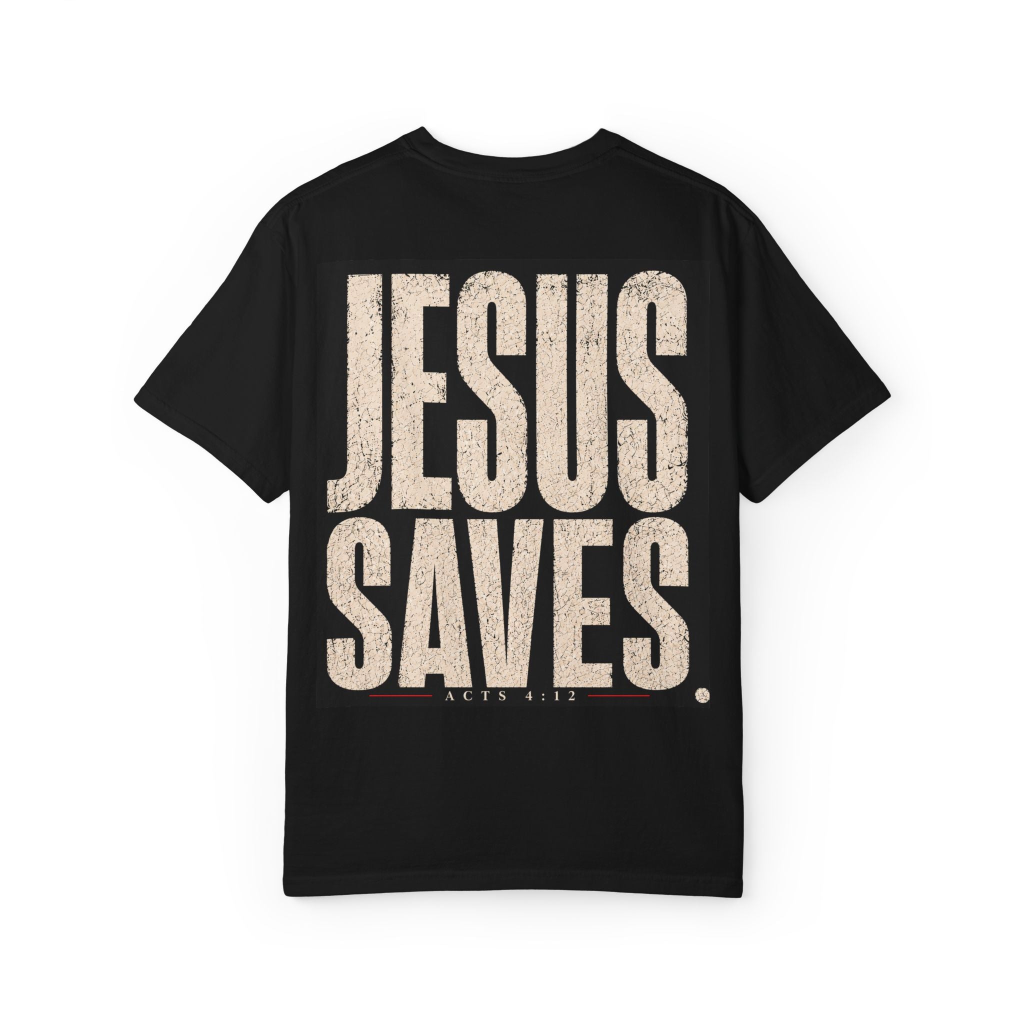 Jesus Saves T‑Shirt — Crown of Thorns Portrait Christian Tee