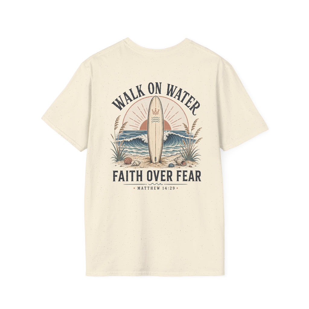 Walk On Water T-Shirt — Faith Over Fear Surf Graphic Tee