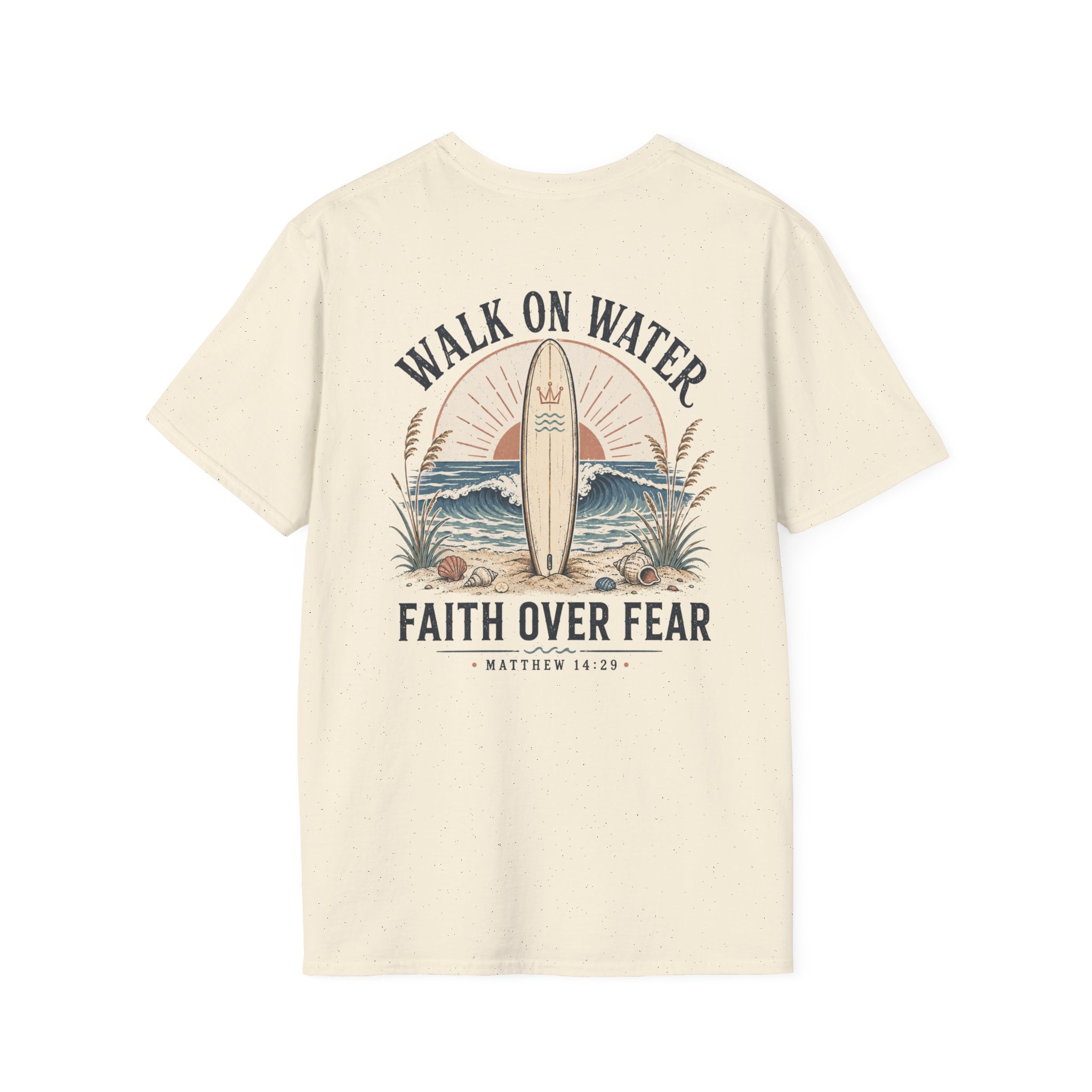 Walk On Water T-Shirt — Faith Over Fear Surf Graphic Tee
