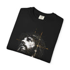 Jesus Saves T‑Shirt — Crown of Thorns Portrait Christian Tee