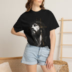 Jesus Saves T‑Shirt — Crown of Thorns Portrait Christian Tee