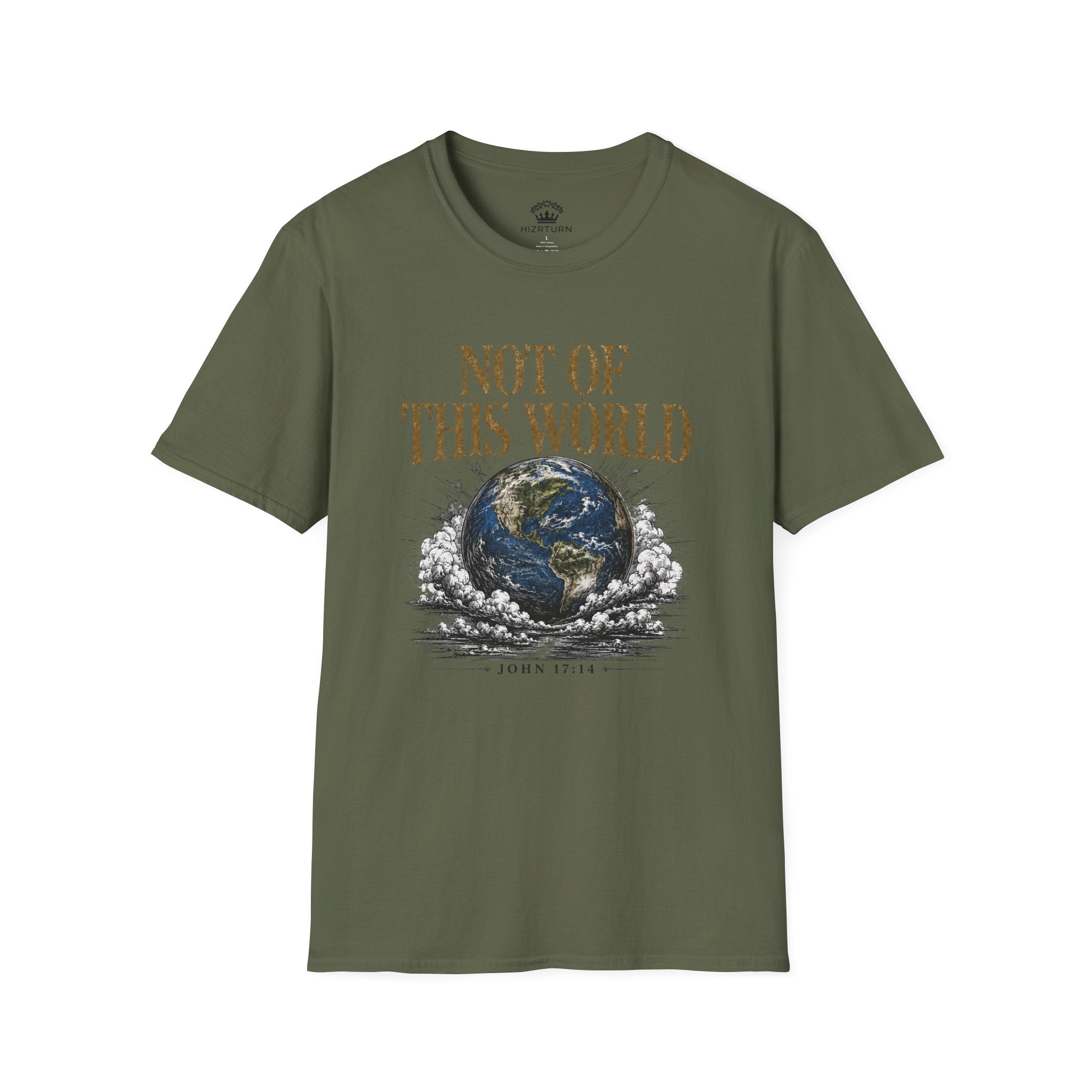 Not of This World T-Shirt — Earth Graphic Christian Tee