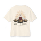 Drop Shoulder Premium Tee — "Worthy Is The King"