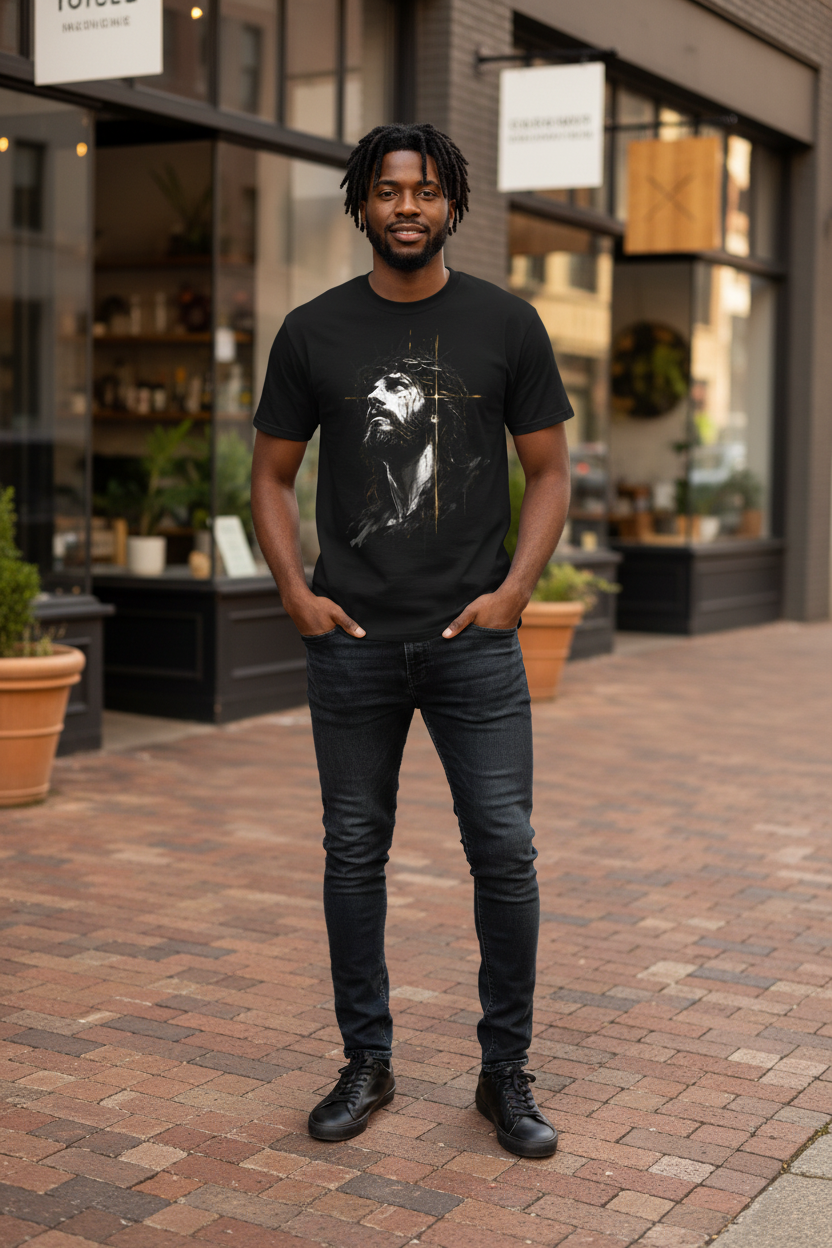 Black Shirt Lifestyle Shot